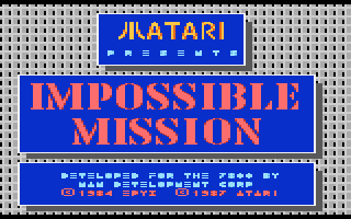 Impossible Mission screenshot 4 for Atari 7800